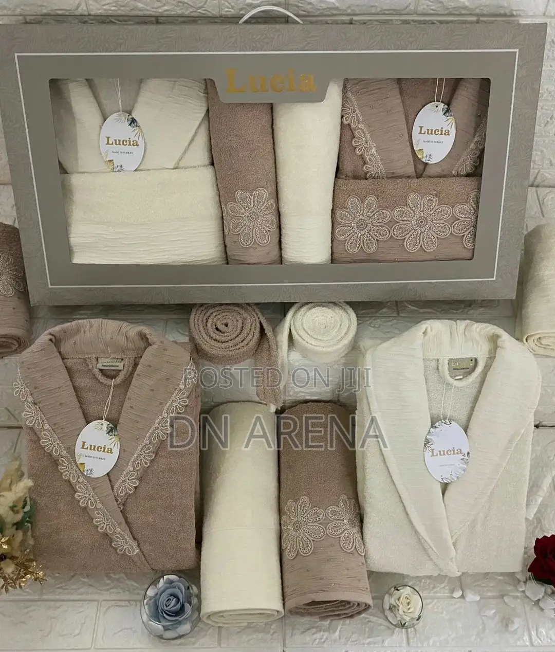 Couple Bathrobe Set2bathrobes 2large 2medium Bath Towels