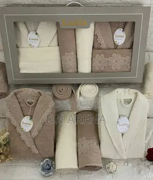 Couple Bathrobe Set2bathrobes 2large 2medium Bath Towels