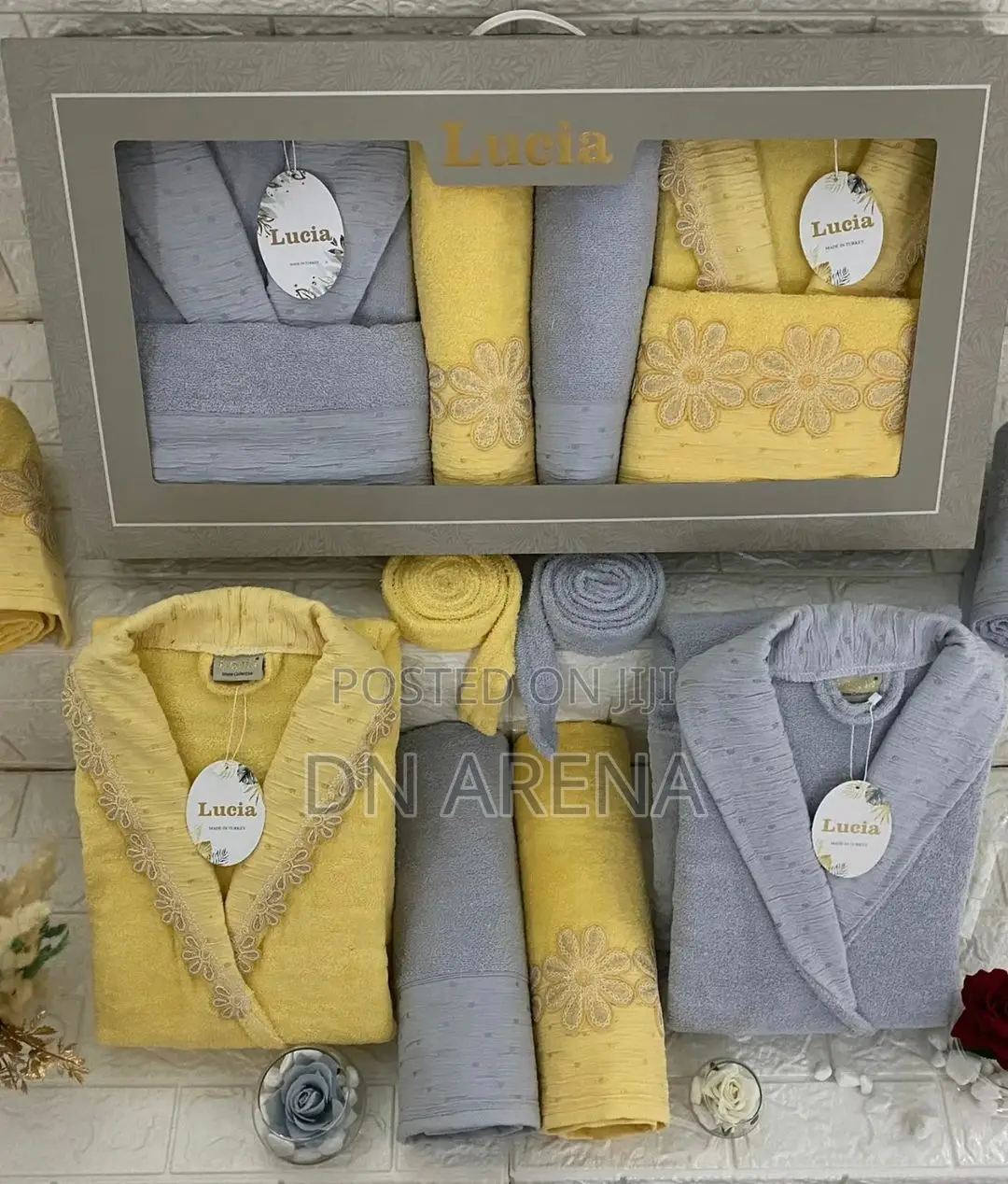 Couple Bathrobe Set2bathrobes 2large 2medium Bath Towels