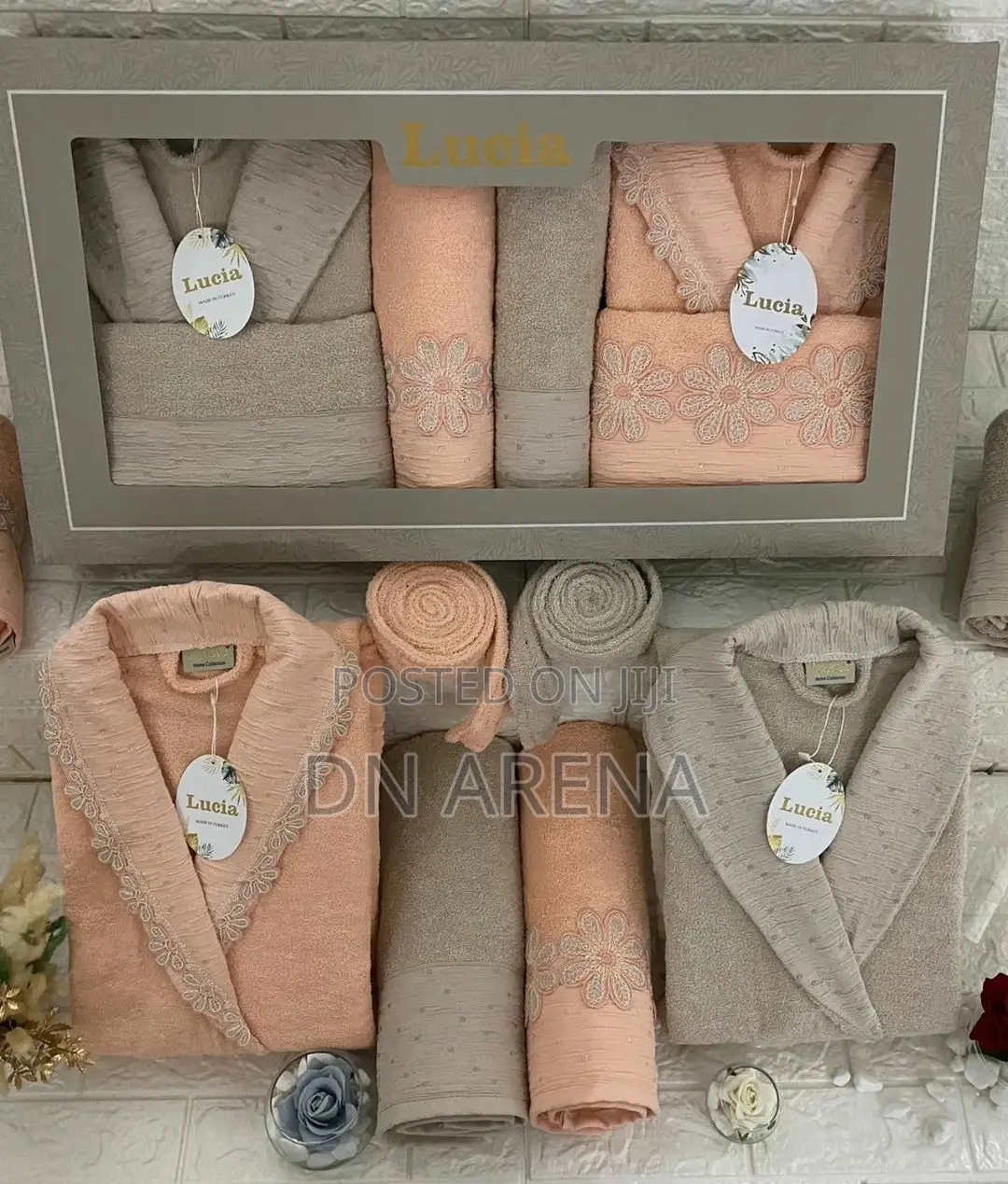 Couple Bathrobe Set2bathrobes 2large 2medium Bath Towels