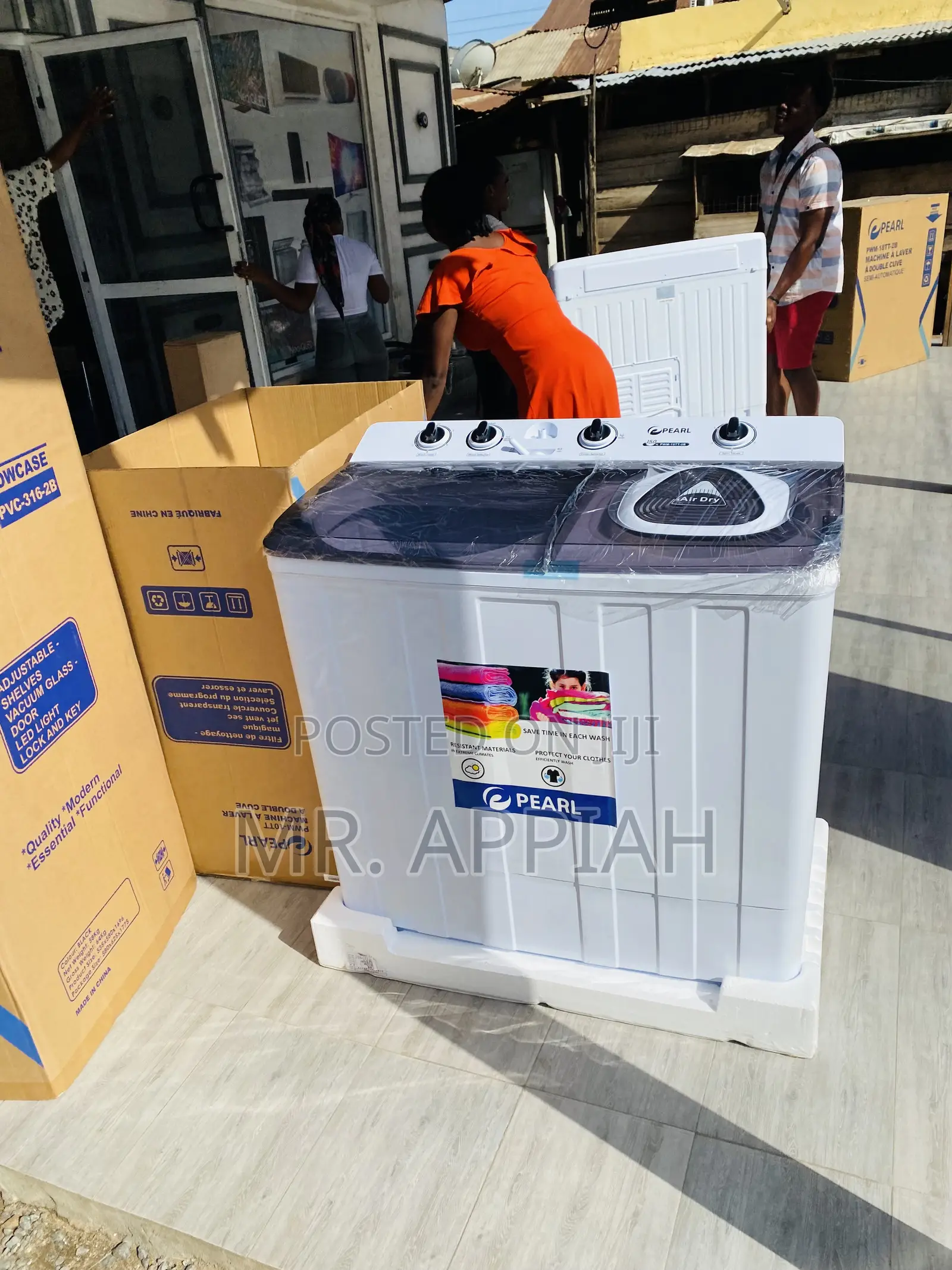 Well Design Pearl 15kg Top Load Electric Washing Machine.