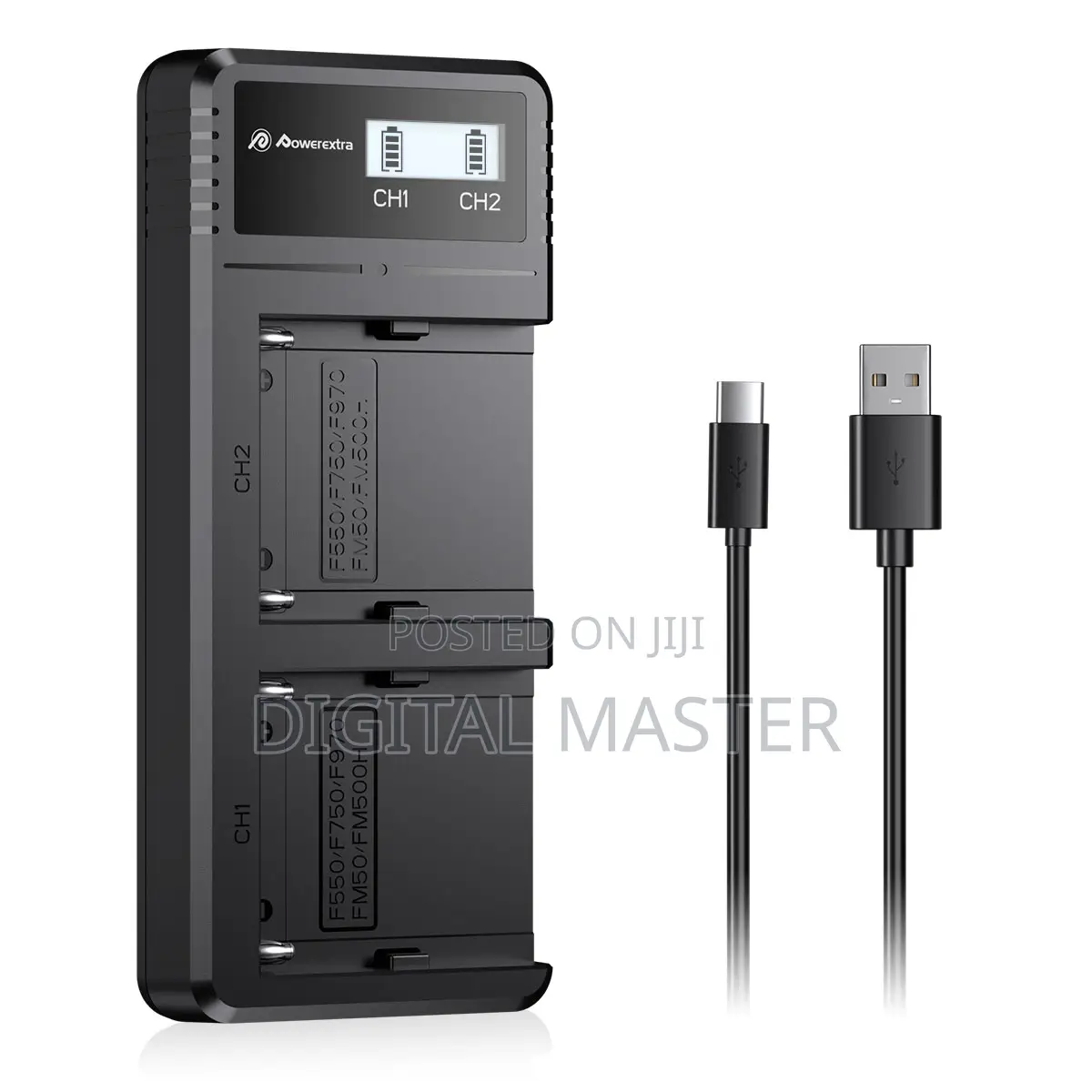 Powerextra Fast Dual USB Charger for NP-F Batteries