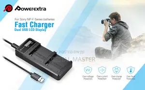 Powerextra Fast Dual USB Charger for NP-F Batteries