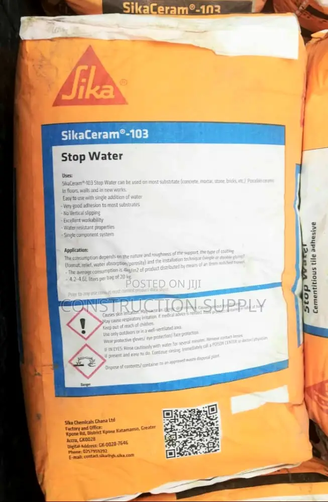 Sikaceram 103 Stop Water (Tile Cement For Wet Areas)