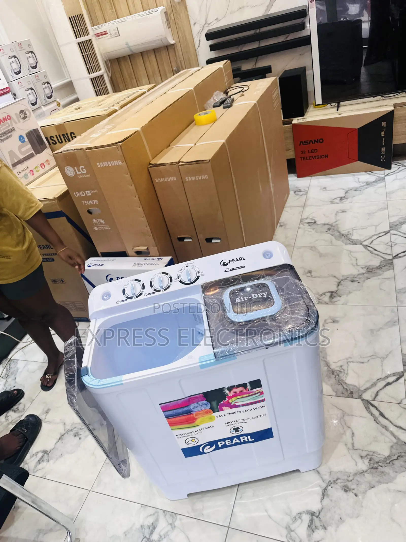 Extremely Well Done Washing Machine 7kg Topload Pearl
