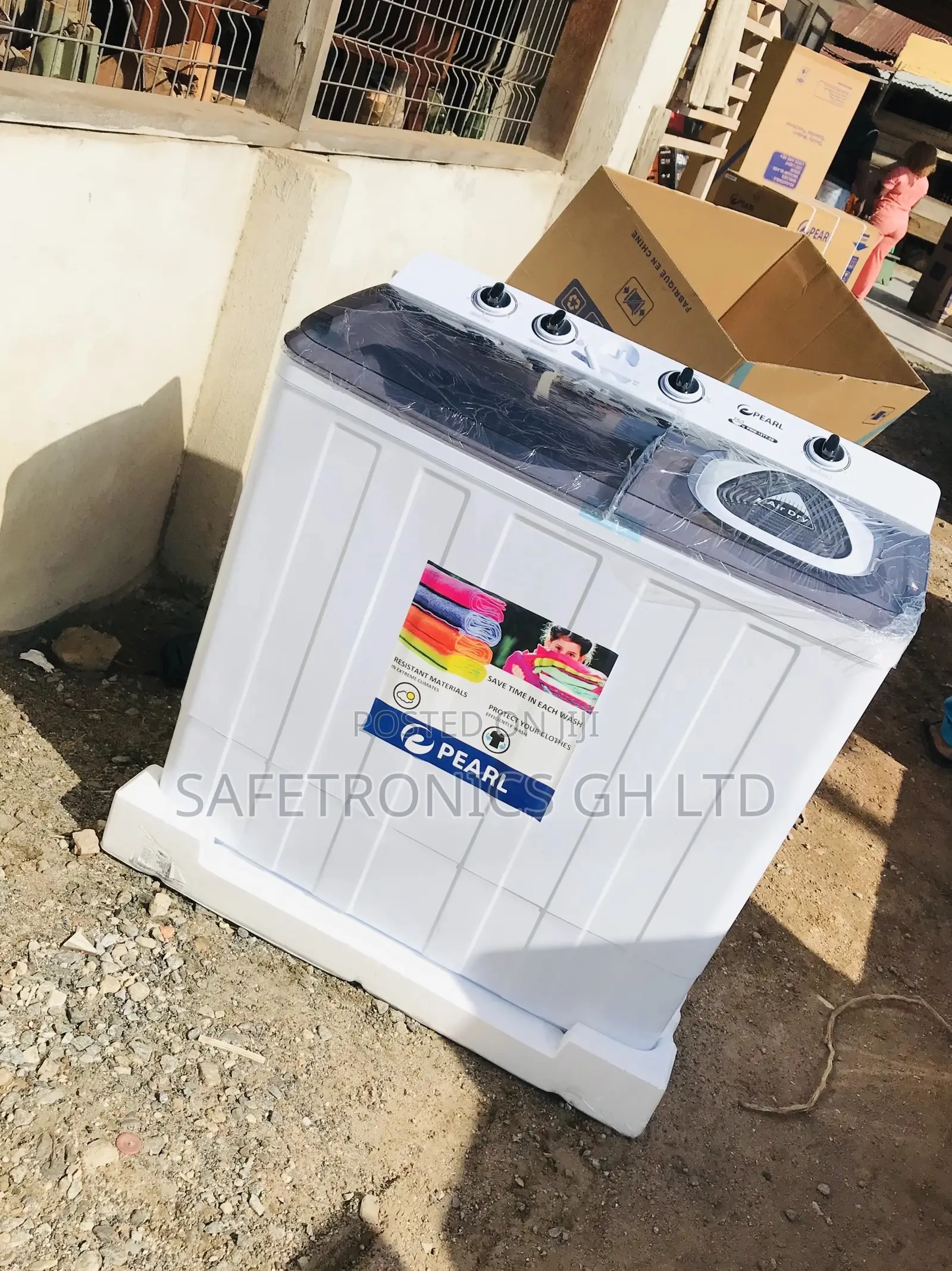 Adjustable 15kg Topload Semiautomatic Pearl Washingmachine
