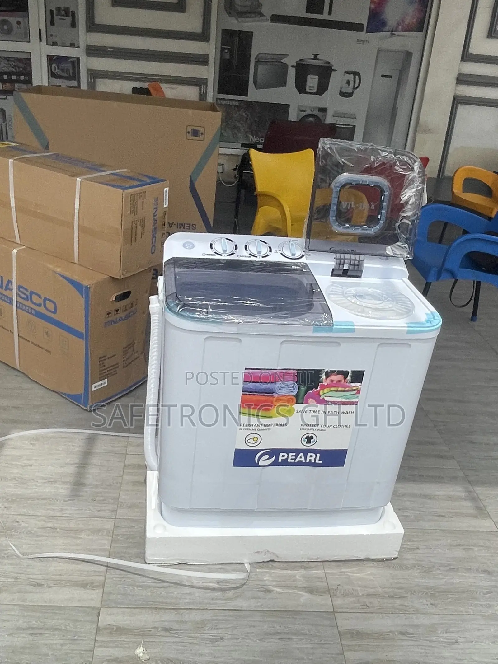 Topload 7kg Semiautomatic Pearl Electric Washingmachine