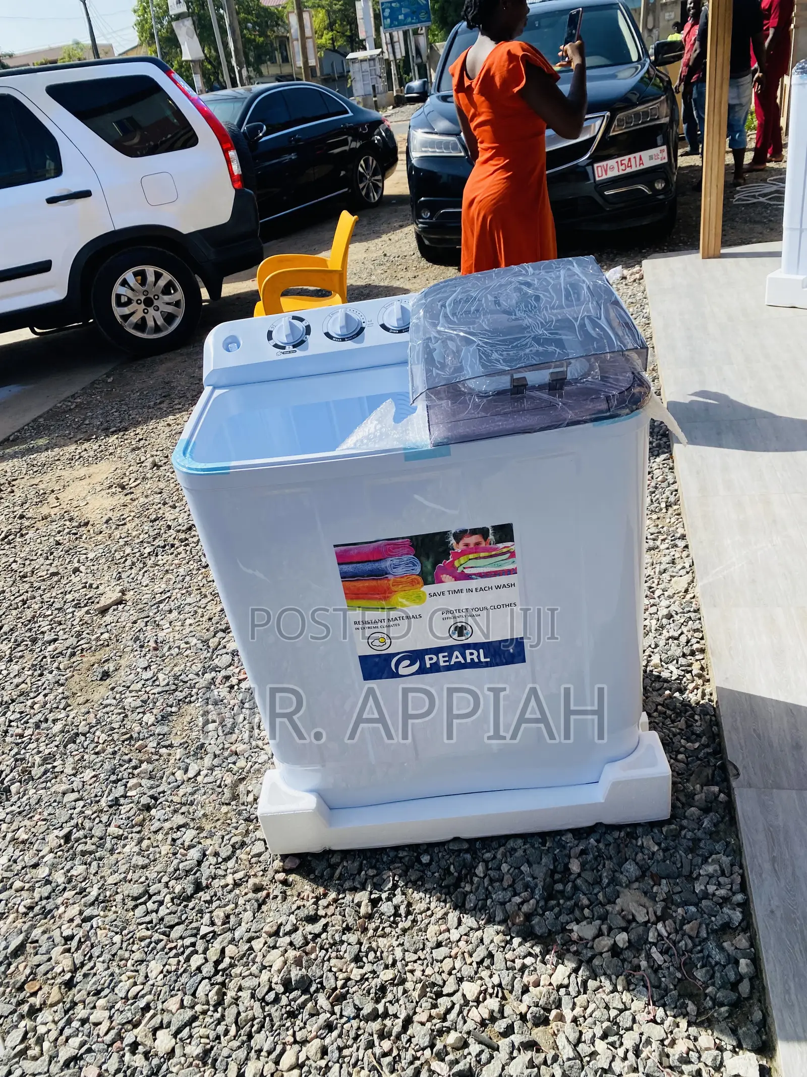 Unique Pearl 10kg Top Load Electric Washing Machine.
