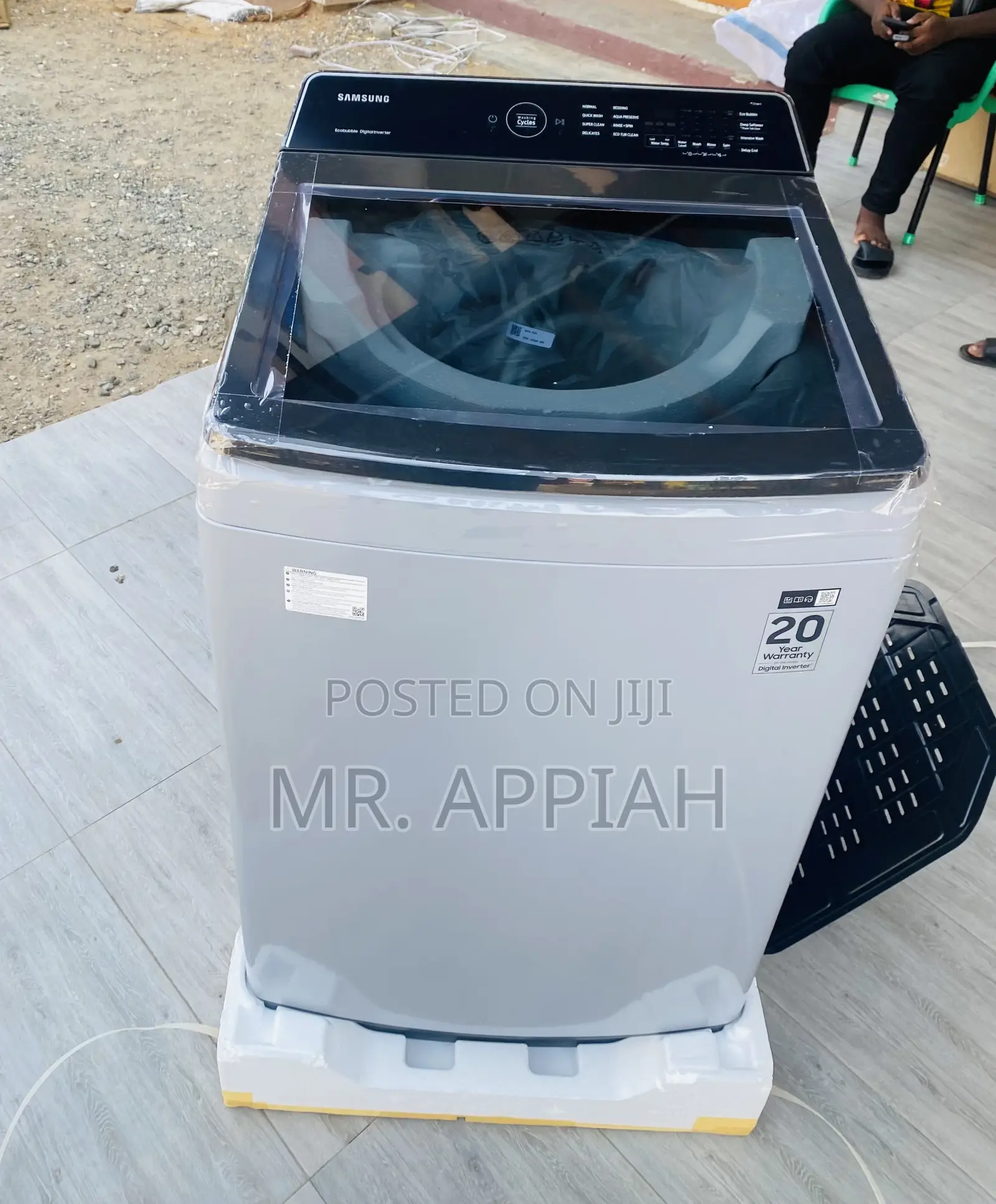 Original Samsung WA13CG5441BYN Electric Washing Machine.