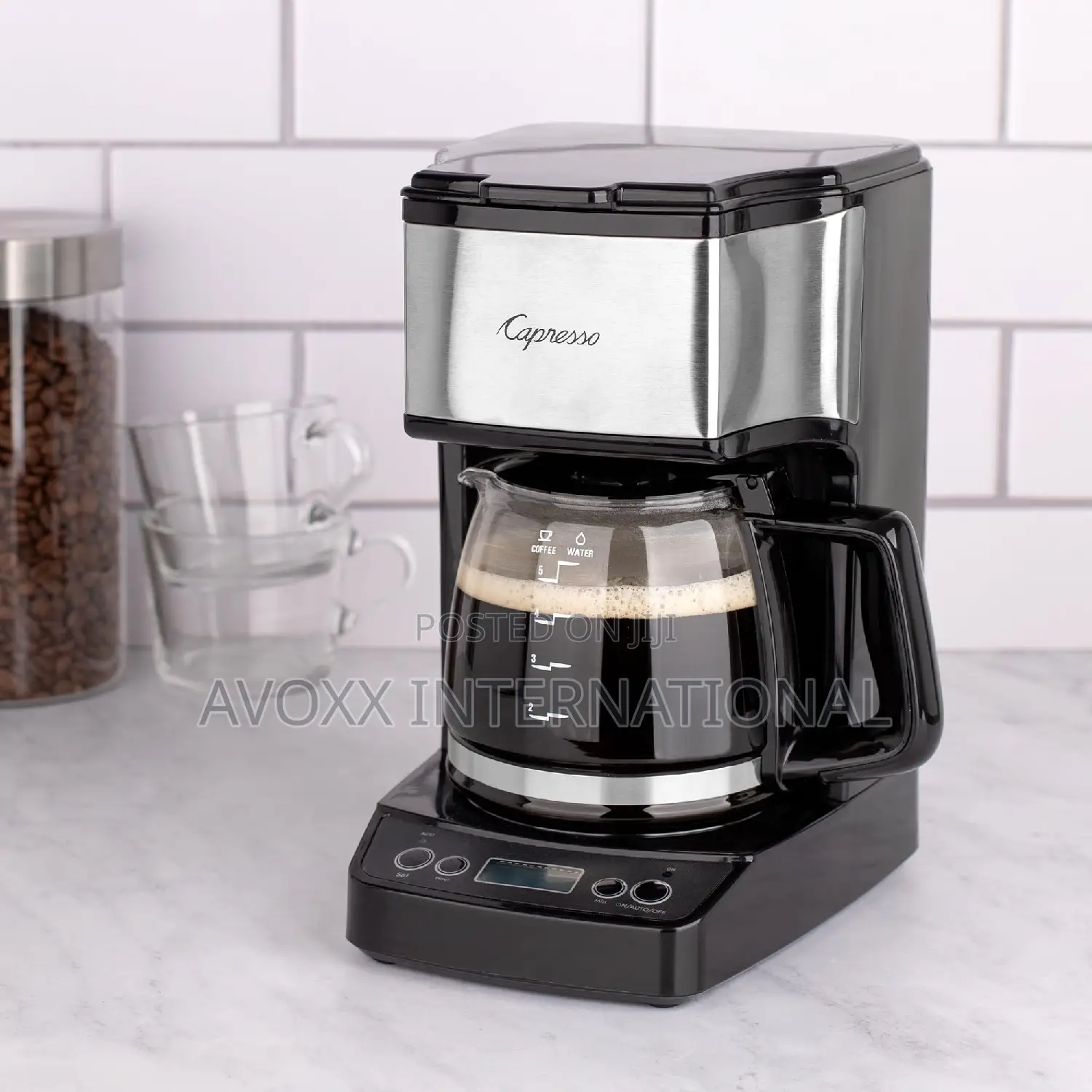 Capresso 5-Cup Mini Drip Coffee Maker, Stainless Steel/426