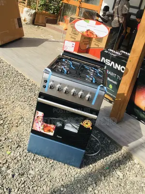 Glass Lid 4 Gas Cooker Oven With Grill 50x60 Volcano