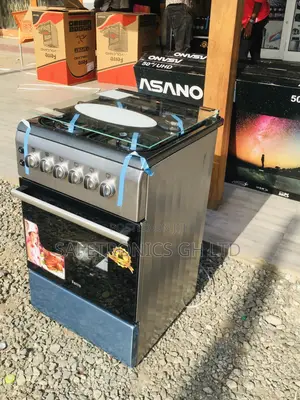 Oven With Grill Volcano 4 Gas Cooker 50x60 Gray