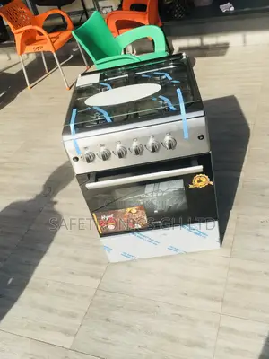 60x60 Ferre Oven With Grill 4 Gas Cooker Gray