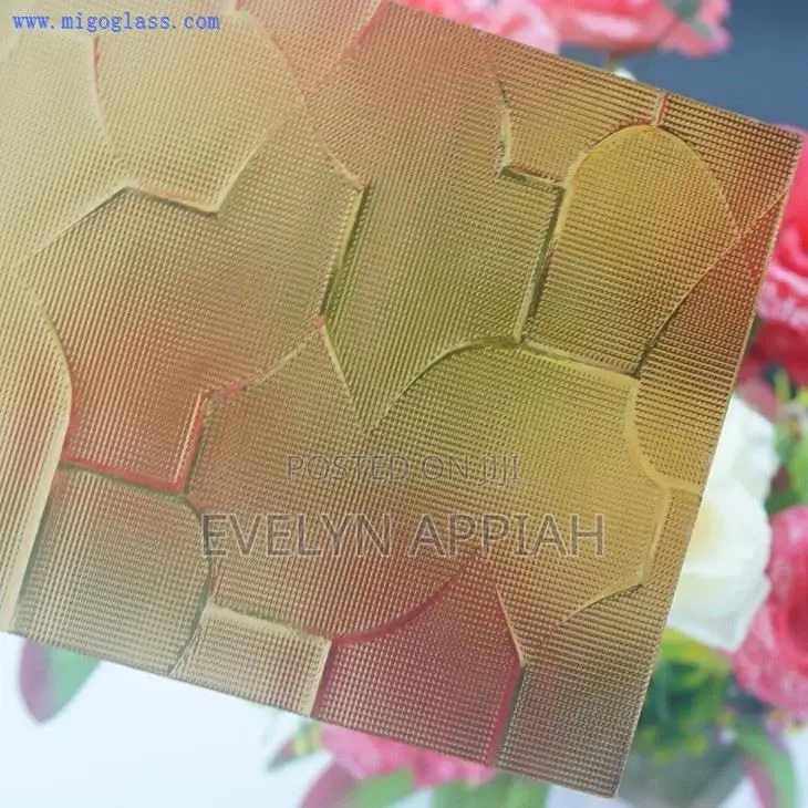 Bronze Karatachi Louvre Glass Dull Edge