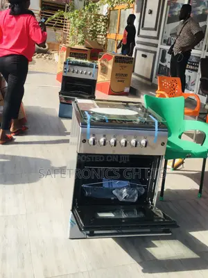 Glass Lid Ferre 4 Gas Cooker Oven With Grill 60x60