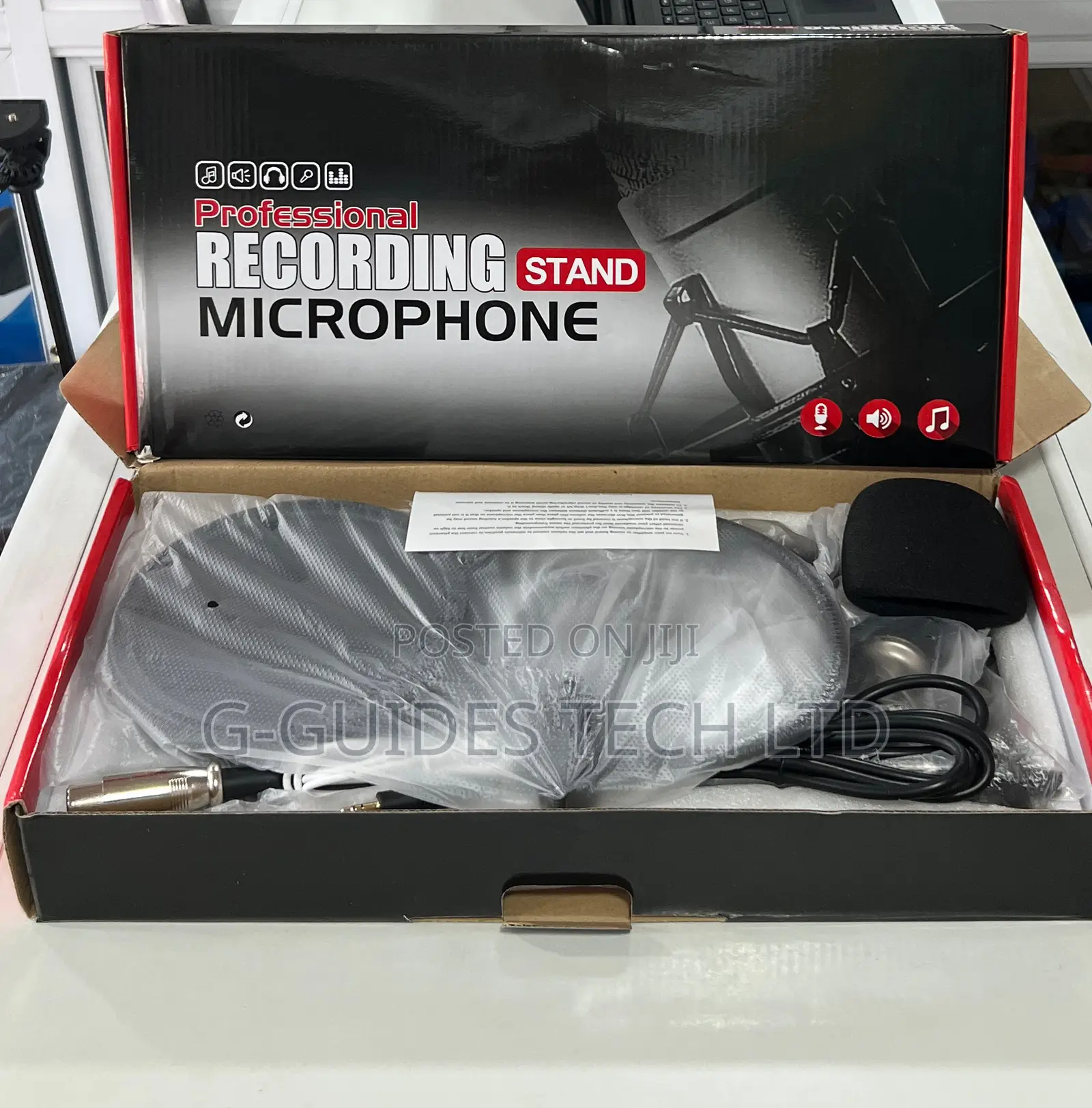 Professional Condenser Microphone, Recording Stand Mic