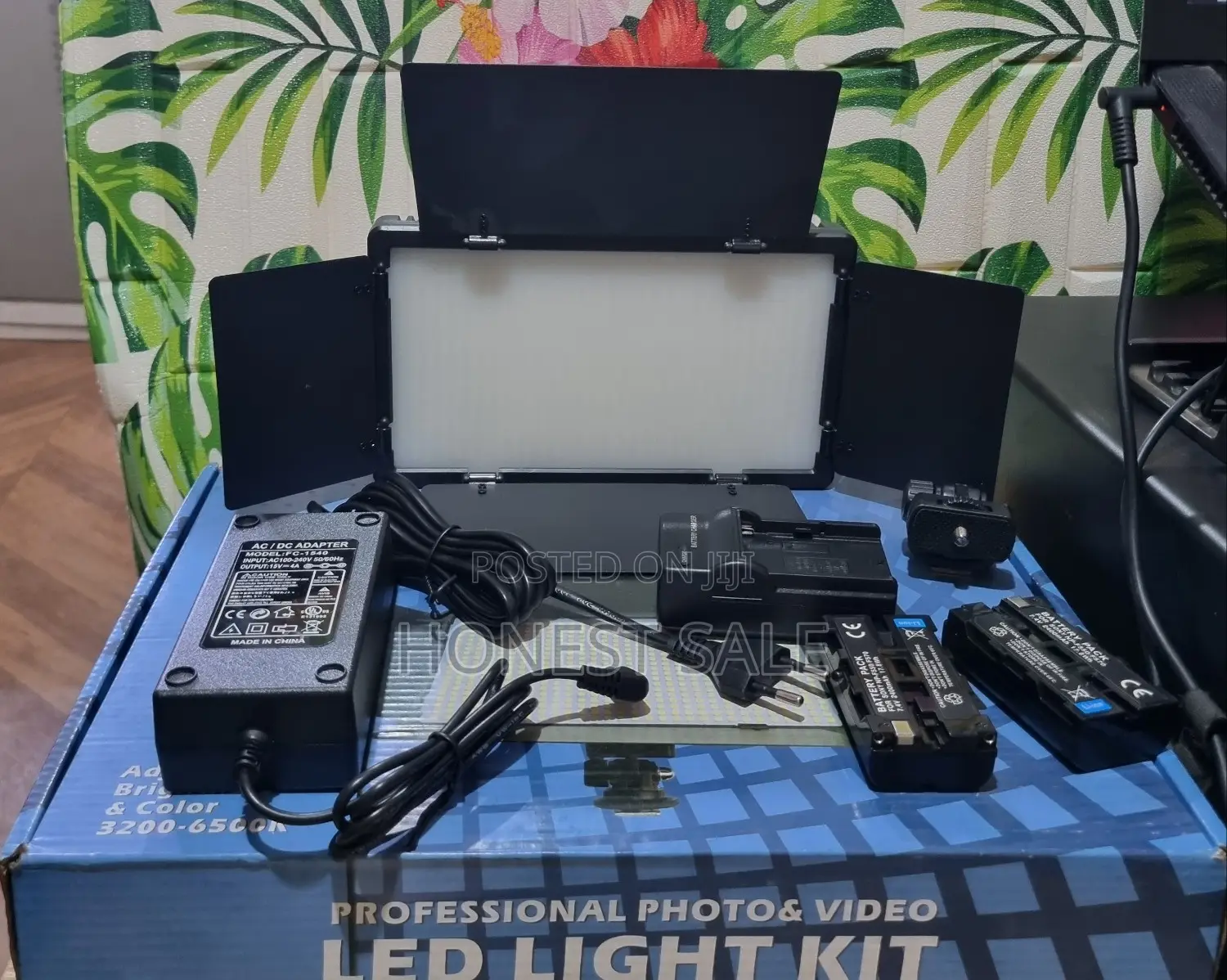 Studio Led Light With Battery and Adapter