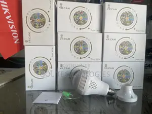 VR CAM 360 Full View Bulb 3D Panoramic Camera V380 App