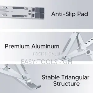 Folding Laptop Stand ( ADJUSTABLE PREMIUM ALUMINUM )