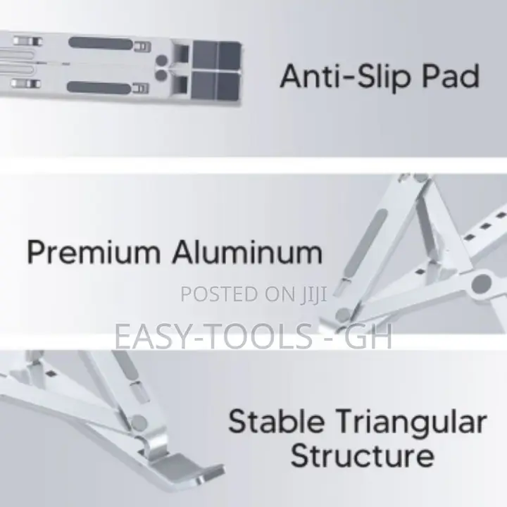 Folding Laptop Stand ( ADJUSTABLE PREMIUM ALUMINUM )