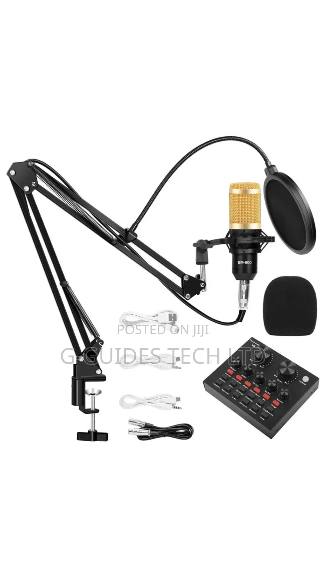 Professional Condenser Microphone, Recording Stand Mic