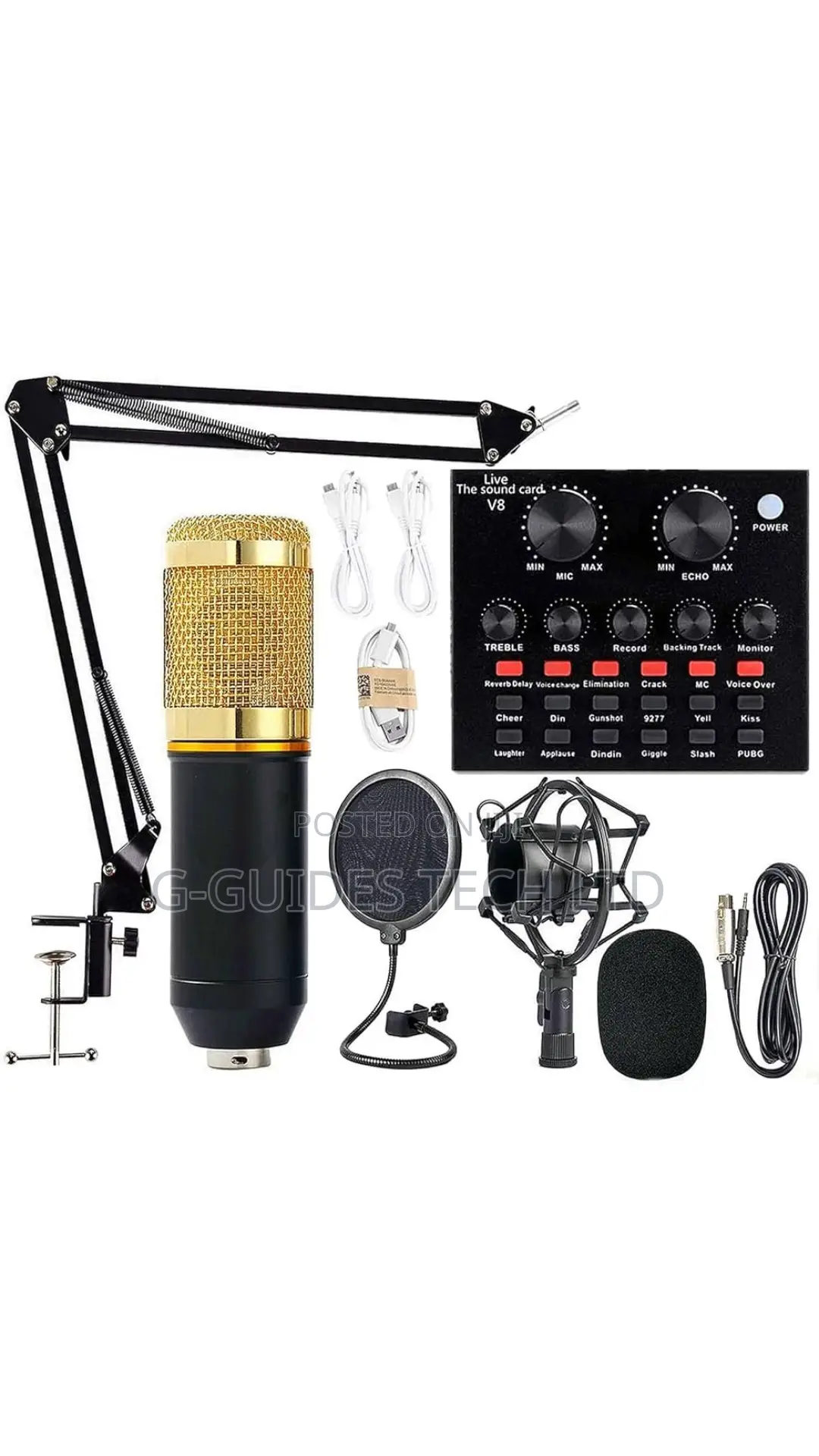 Professional Condenser Microphone, Recording Stand Mic