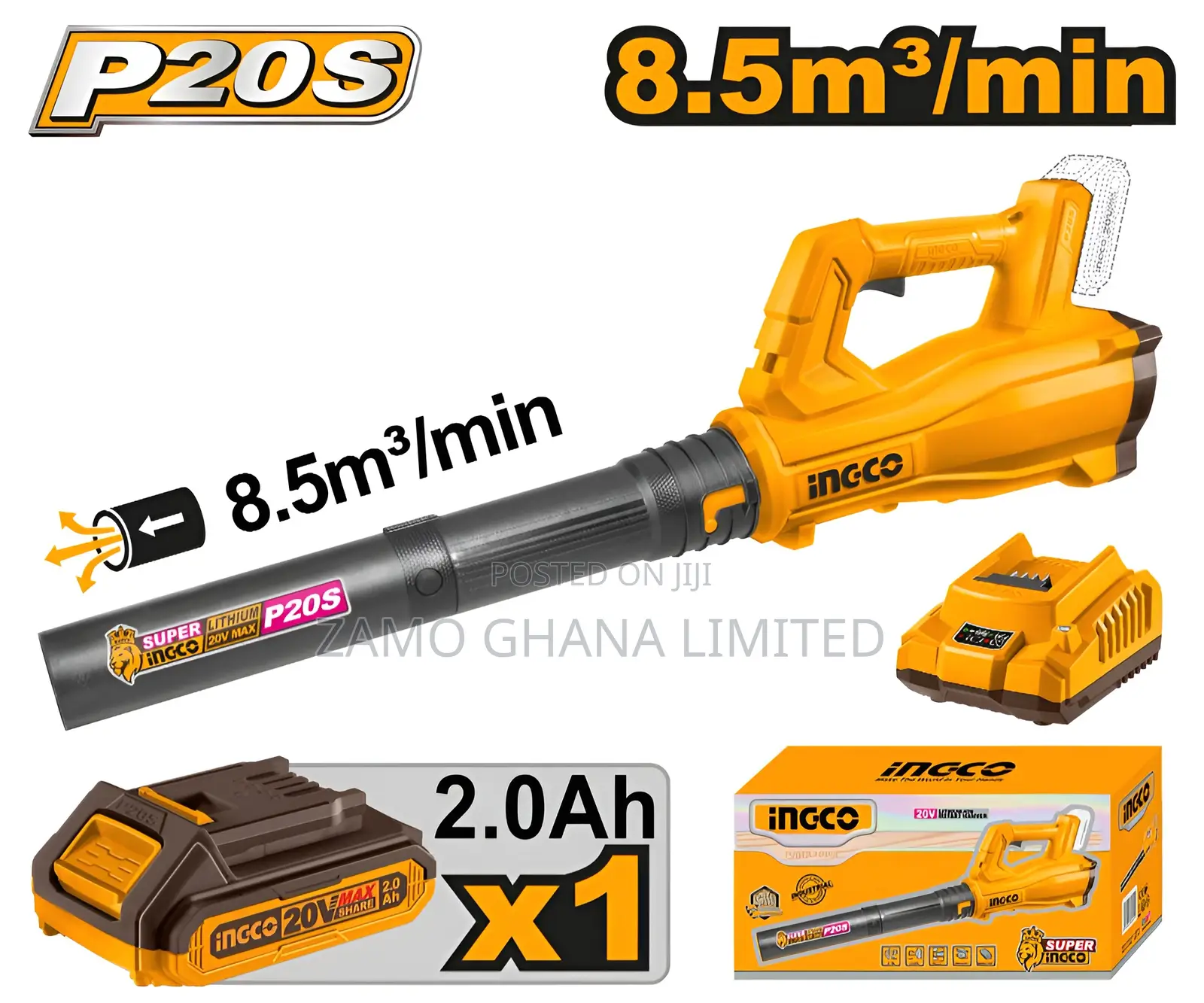 Lithium-Ion Blower 20v With Battery Charger - Cabli203235
