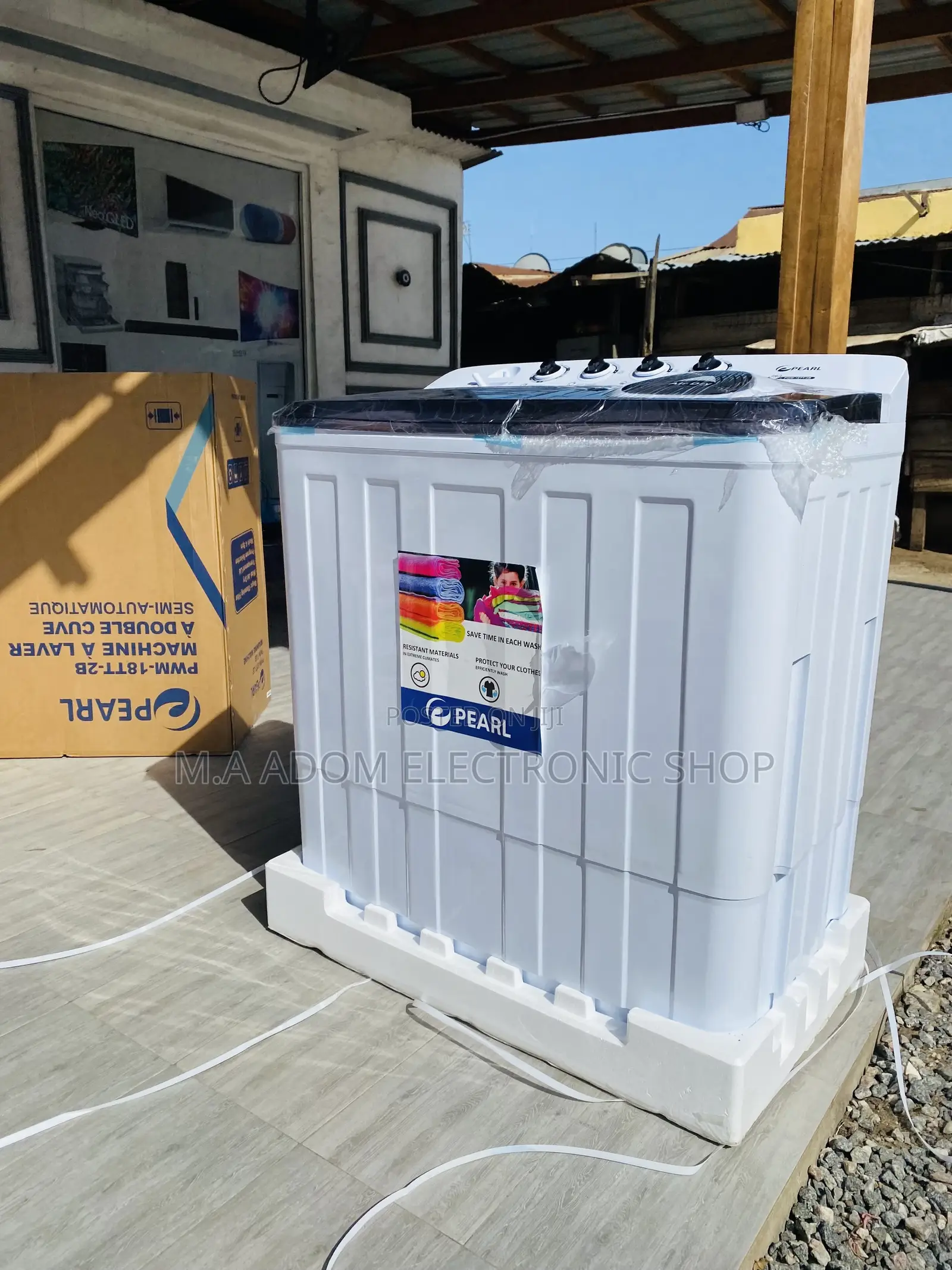 Pearl 18kg Top Load Electric Washing Machine + Spin/Dry.
