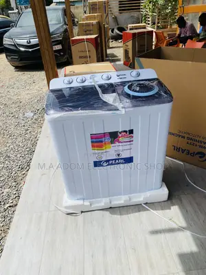 Authentic Pearl 7kg Twin Tub Washing Machine(White).
