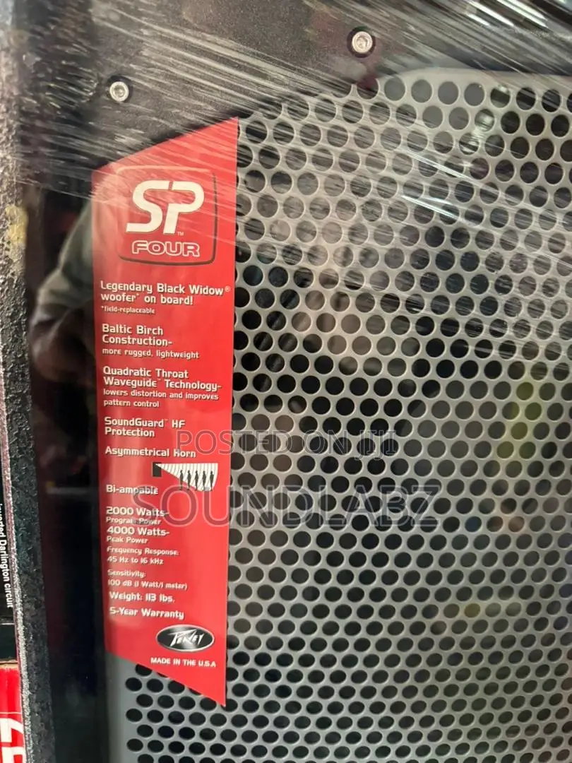 Peavey SP 4 Dual 15" 4000w Passive Black Widow Speakers