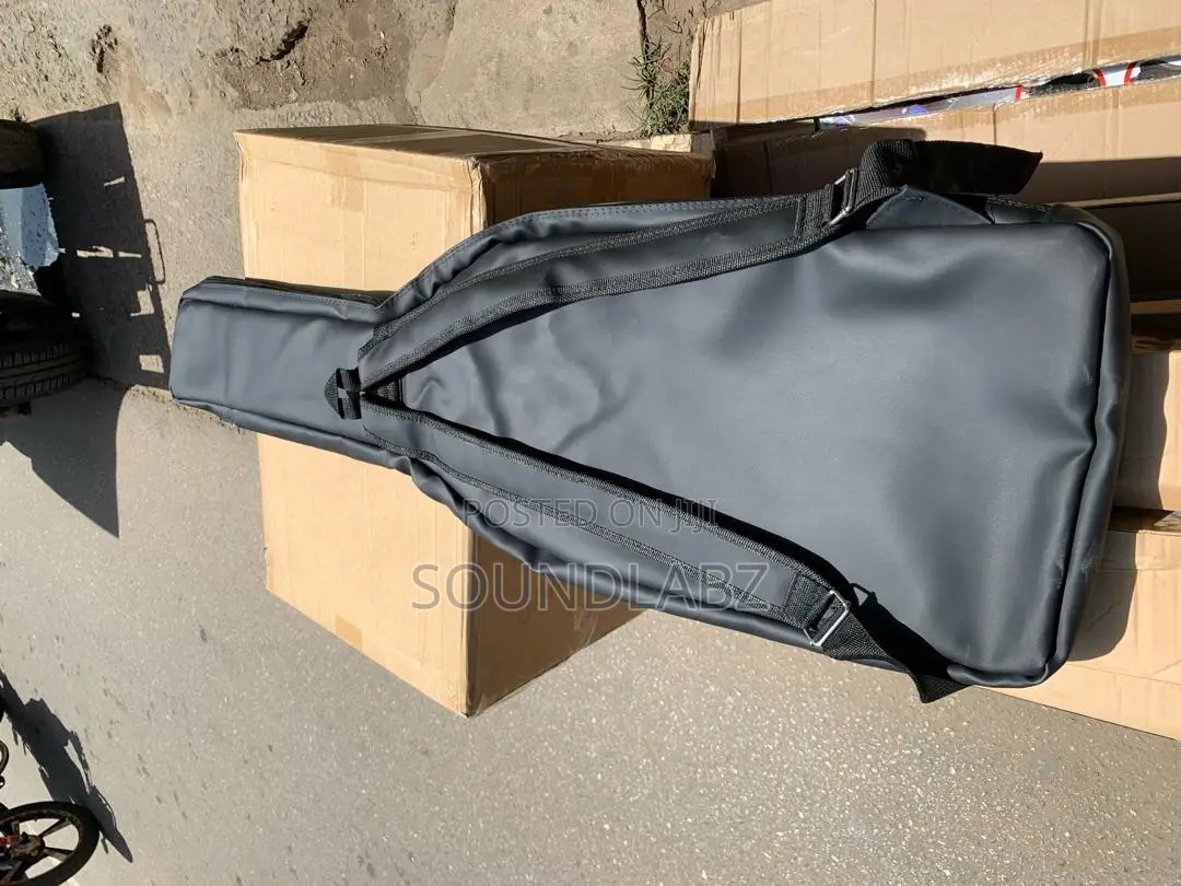 Sleek Black Bass Guitar Bag
