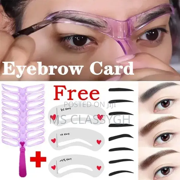 8 in 1 Reusable Eyebrow Stencil Beauty Makeup Brow Stamp Tem