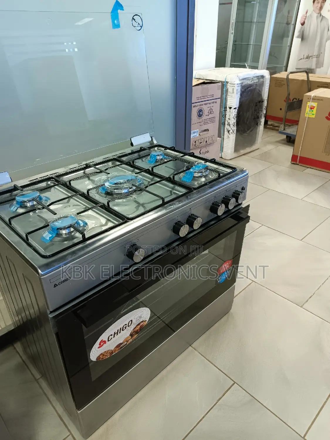 Chigo 90*60 5burner Gas Cooker Oven+ Grill