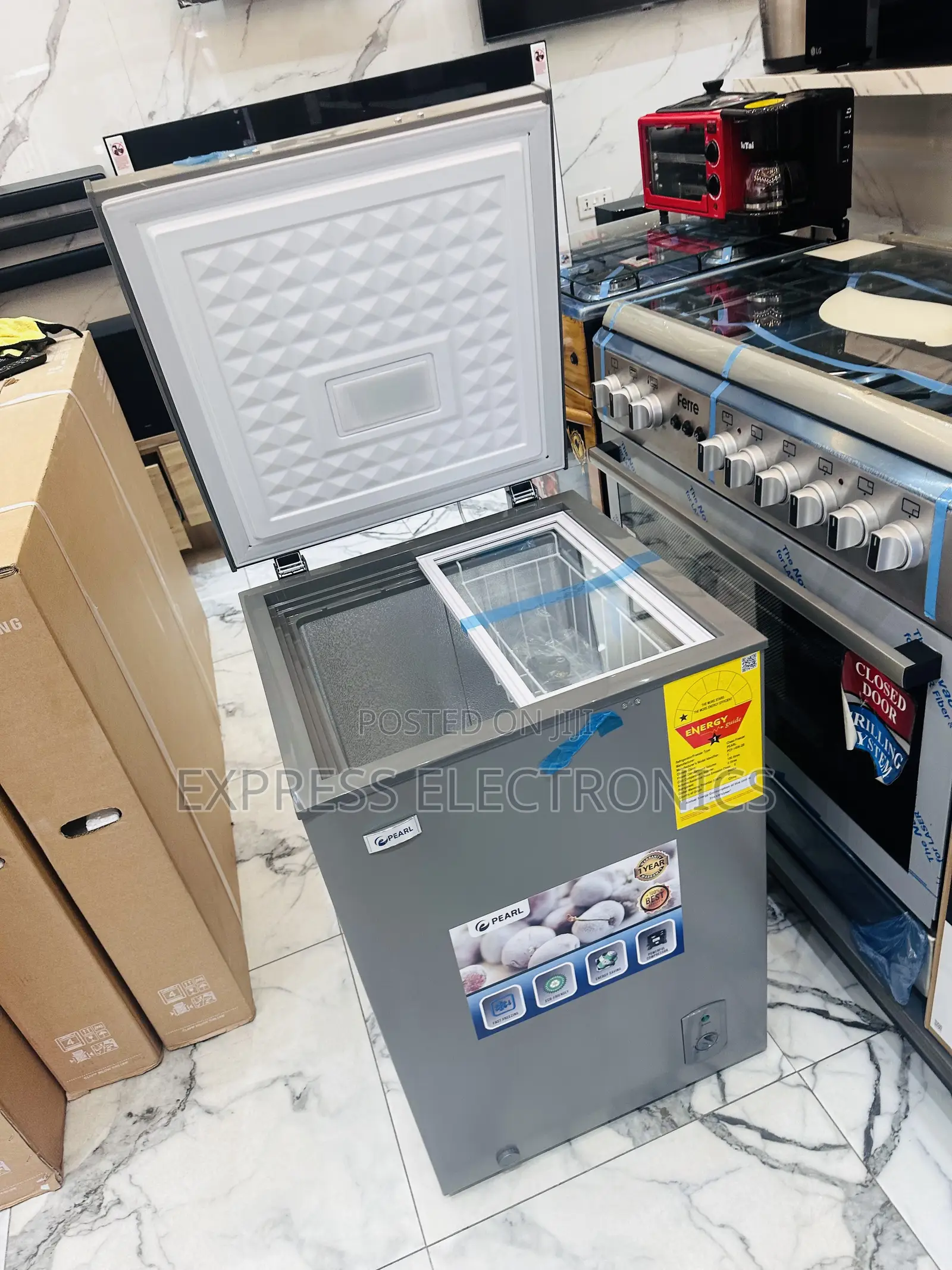 100L PCF-127 Single Door Pearl Grey Best at Shop