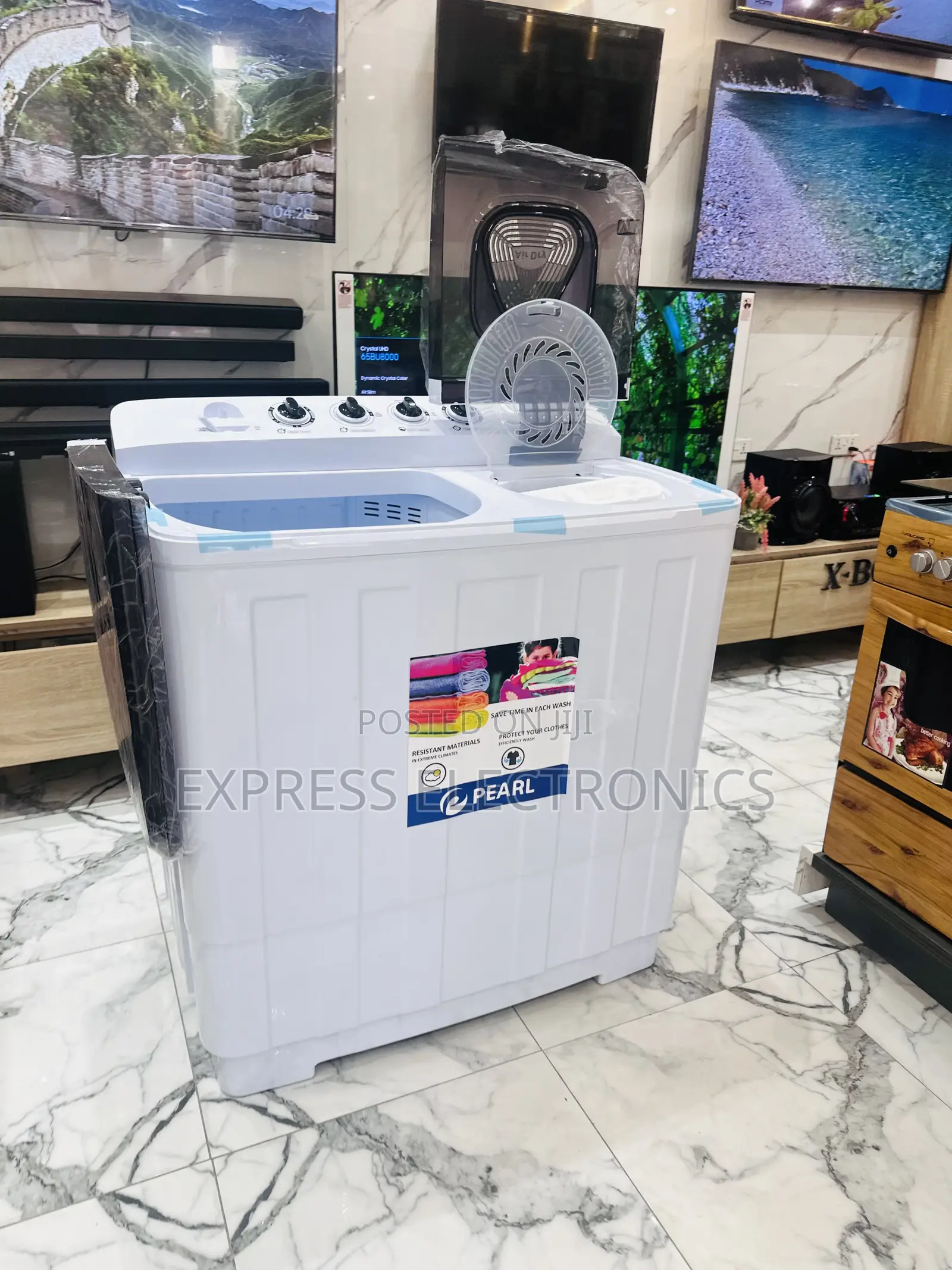 Double Water Flow Washing Machine 18kg Topload Pearl