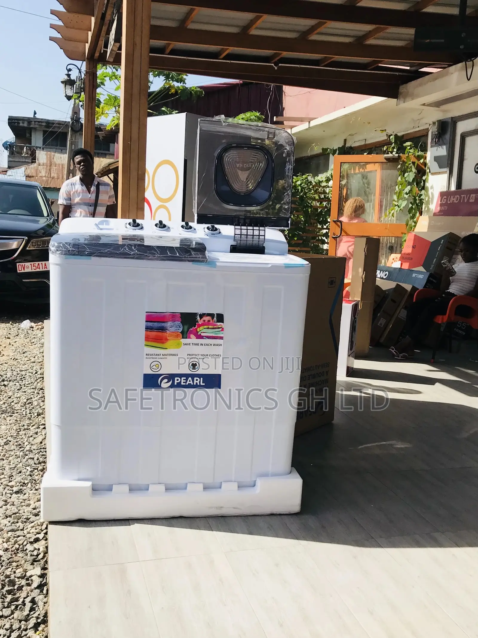 Topload 18kg Semiautomatic Pearl Washingmachine Electric