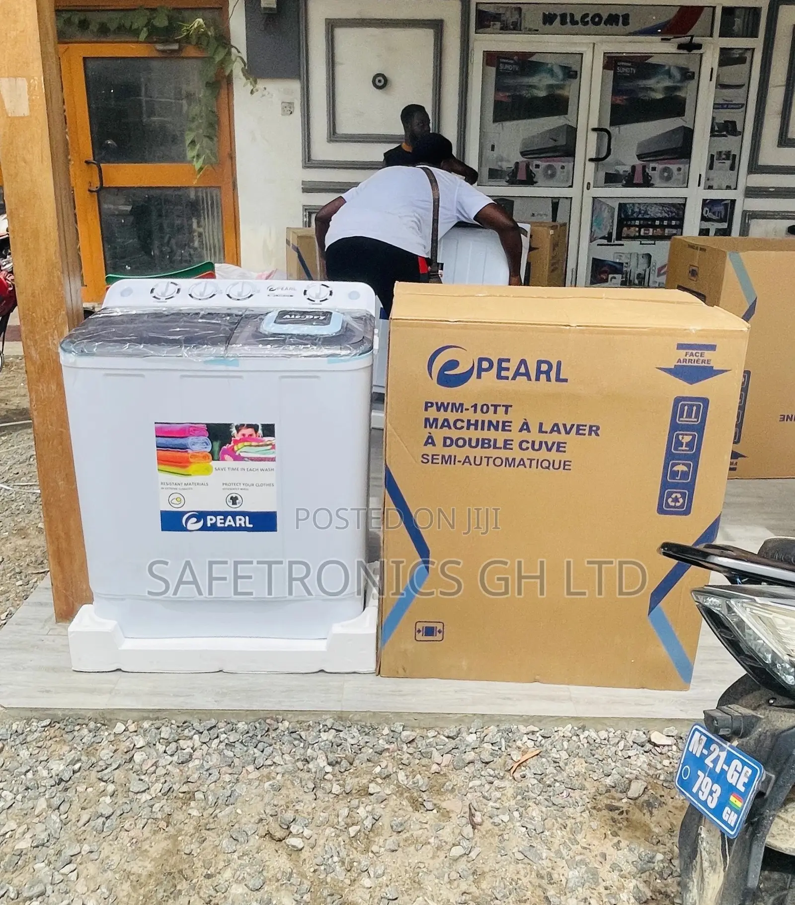 Lasting 10kg Semiautomatic Pearl Topload Washingmachine