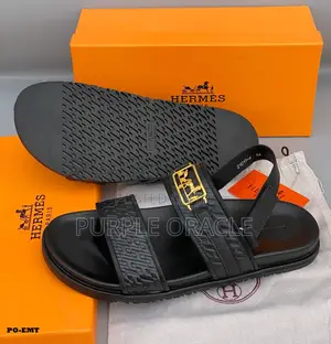 Premium Hermes Men's Leather Sandals