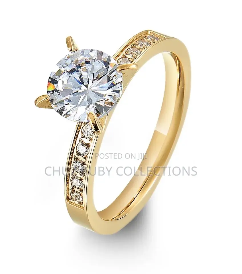 Gold Titanium Promise Rings