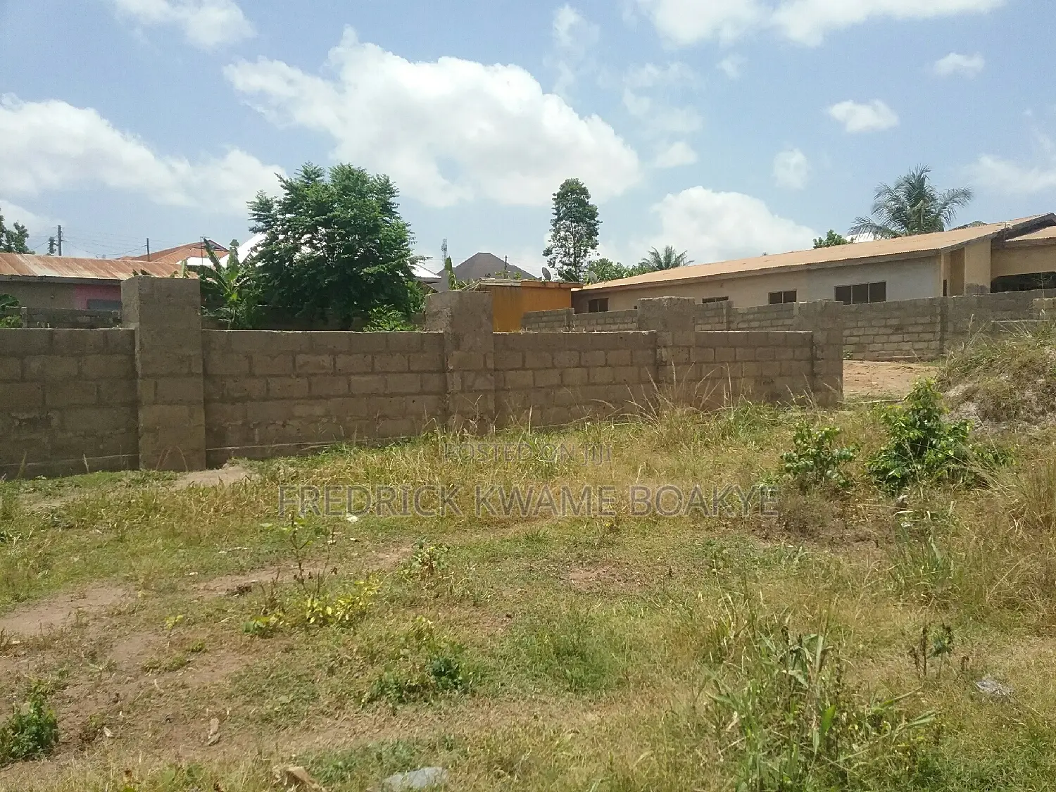 Plot of Land Fence and Gated for Sale at Agric Akyeremade