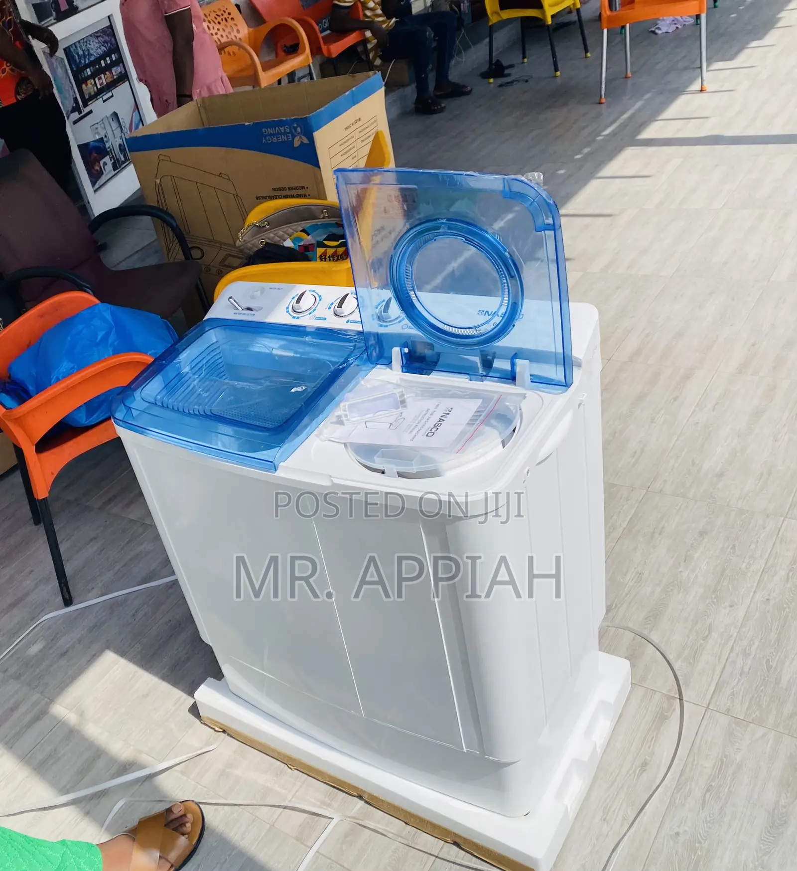 Brand New Nasco 8kgsemi-Automatic Washing Machine +Spin/Dry