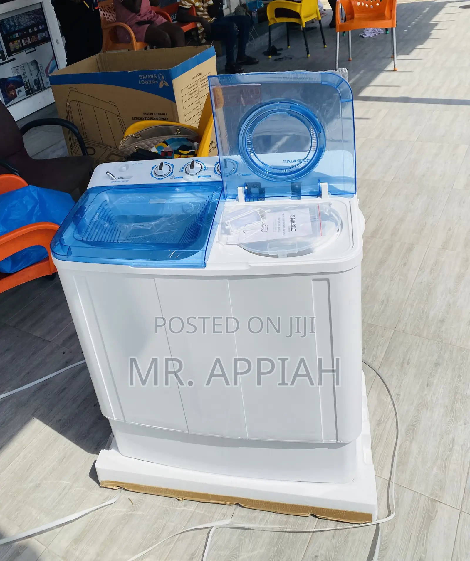 Fabulous Nasco 8kg Semi-Automaticwashing Machine + Spin/Dry