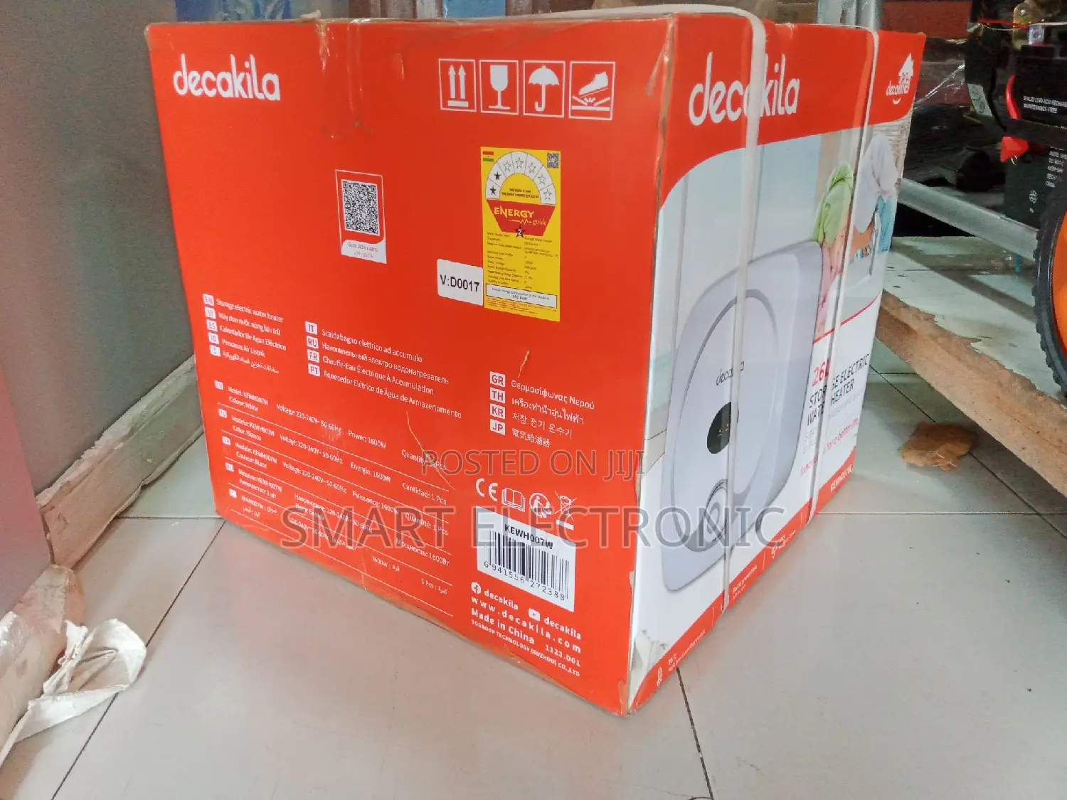 Decakila 26L Storage Electric Water Heater