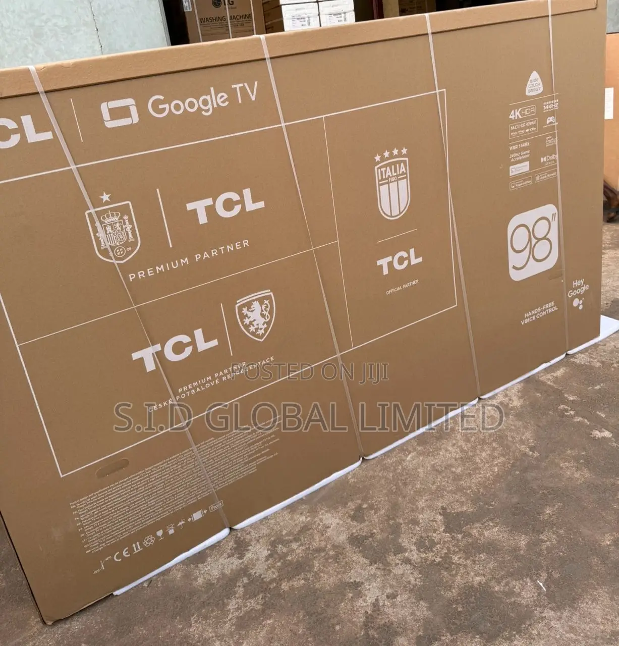 TCL 98” UHD Google TV 98P745 HDR 2.1 Android 144hz Wifi