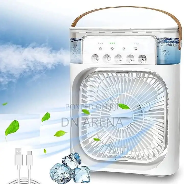 Portable Humidifier Air Cooler Mist Fan Mini Table Fan