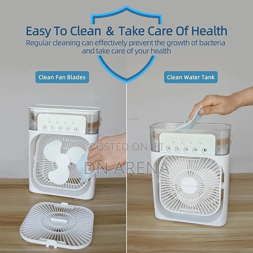 Portable Humidifier Air Cooler Mist Fan Mini Table Fan
