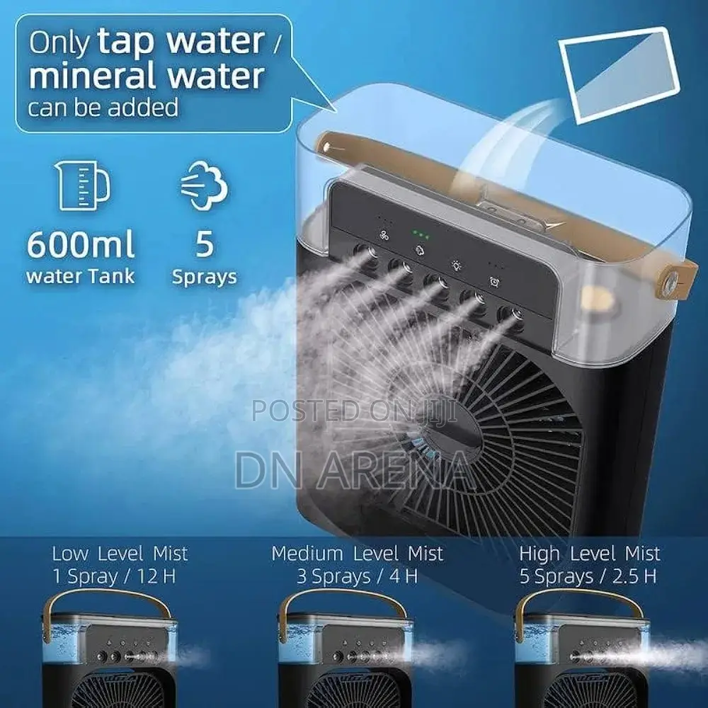 Portable Humidifier Air Cooler Mist Fan Mini Table Fan