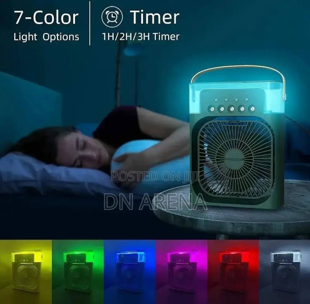 Portable Humidifier Air Cooler Mist Fan Mini Table Fan