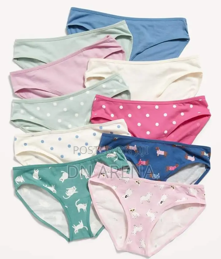 Kids (Girls) Panties 2yrs -14 Yrs Gh99 a Dozen of 12 Pieces