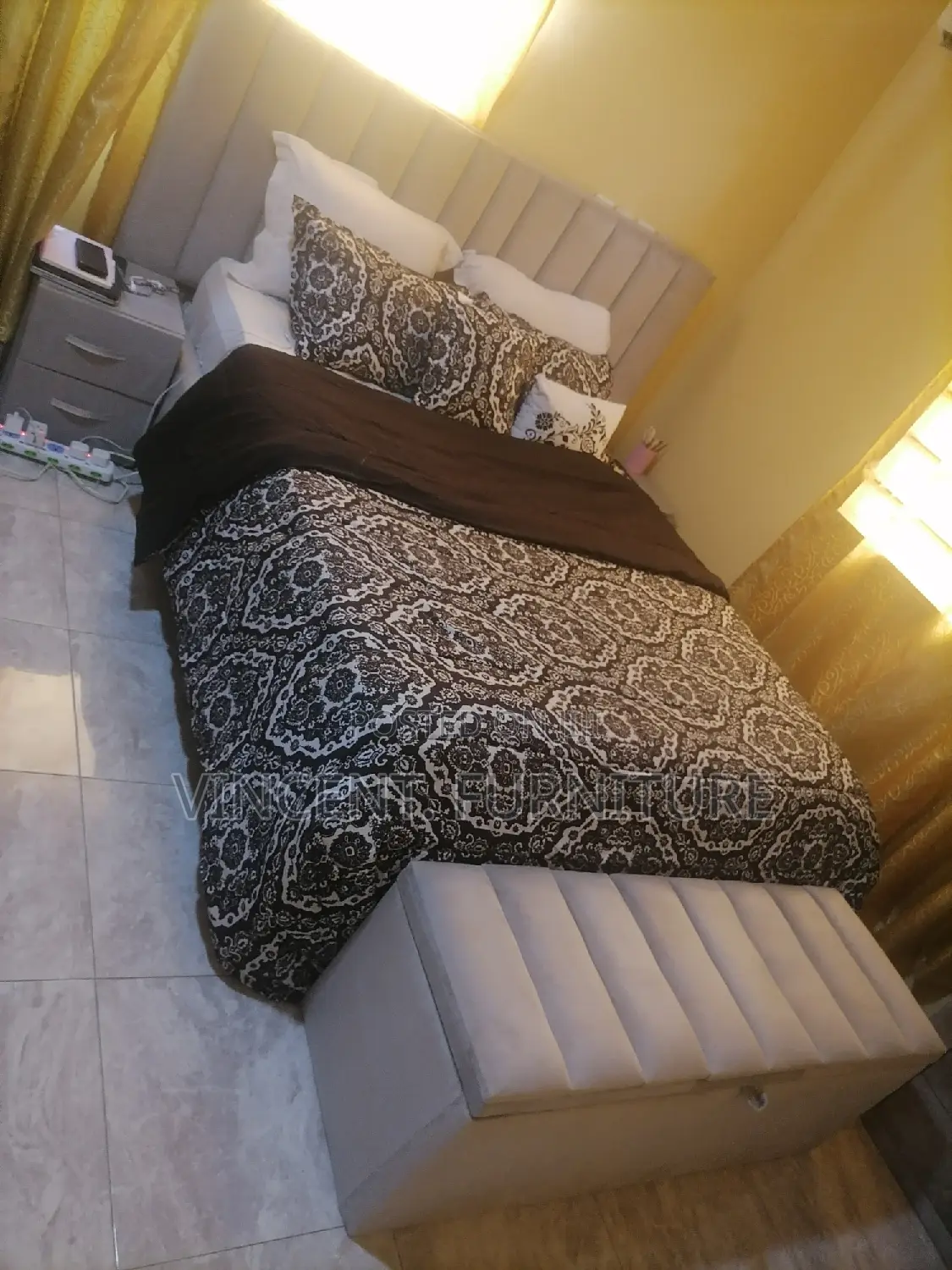 Double Bed and Mattress and Ottoman Available